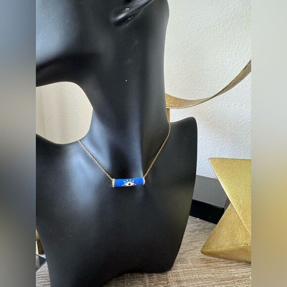 Bohemian evil eye necklace N621 - Picture 4 of 5